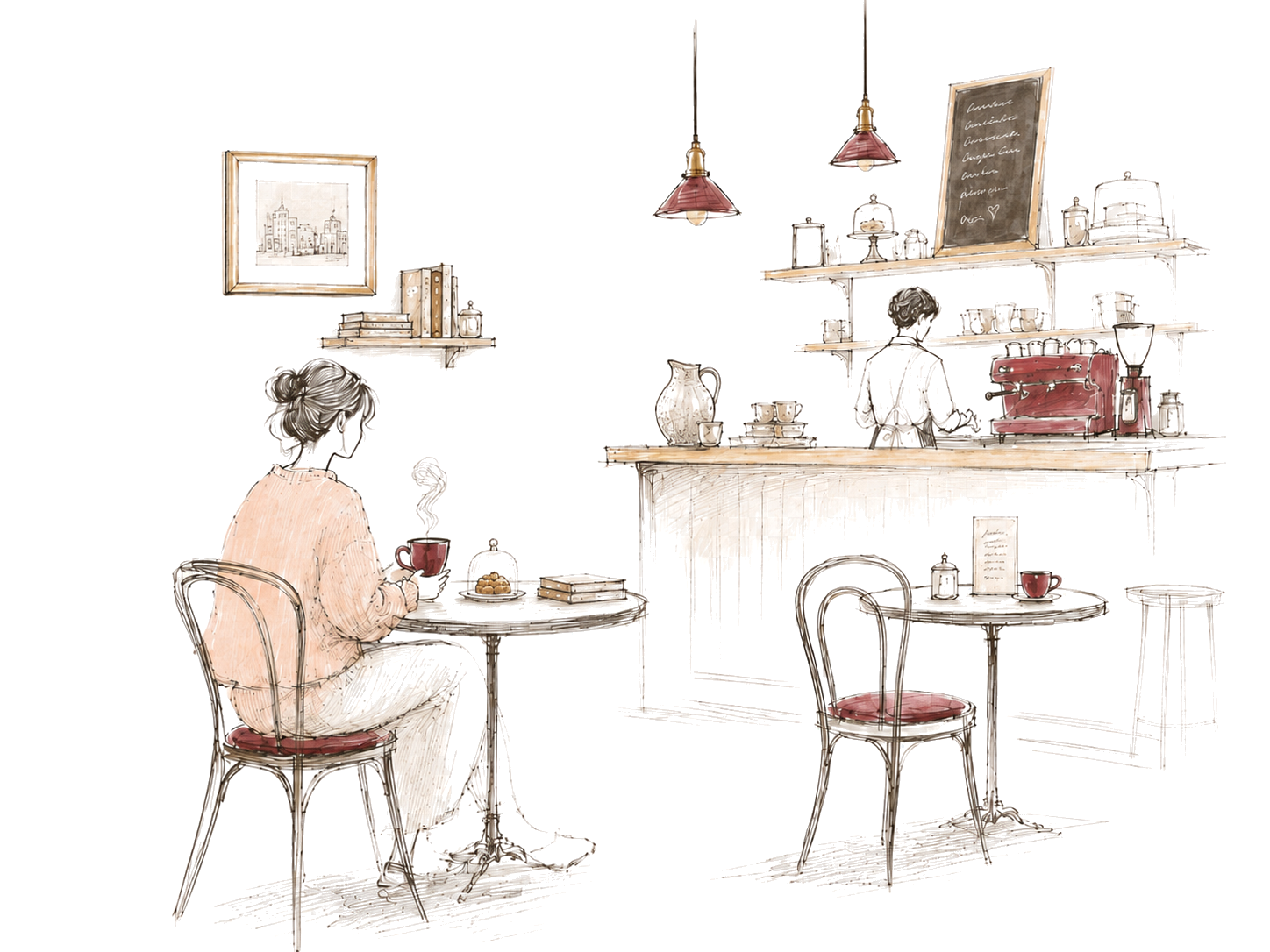Illustration for dating around places you already frequent